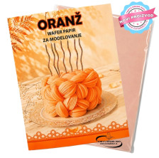 Torta Dekor Wafer Papir - Za Modelovanje 10 kom - ORANŽ
